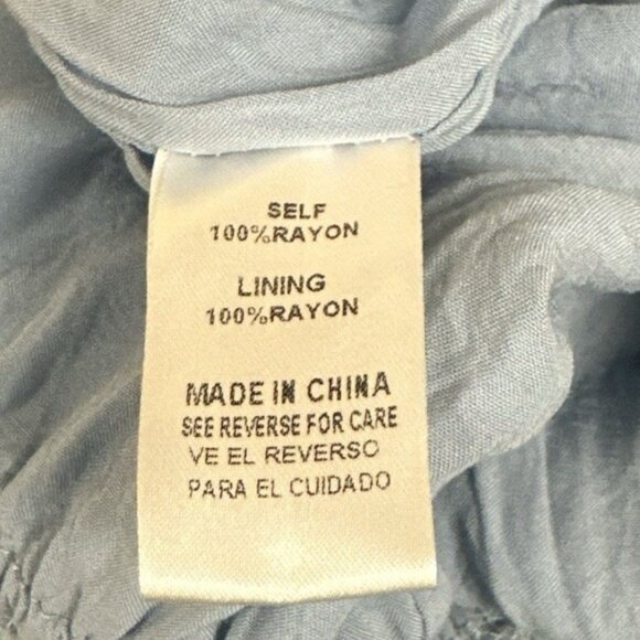 Sweet‎ Lovely By Jen Womans 3XL Light Blue Romper Wide Leg Vacay Resort Smocked - Picture 9 of 10